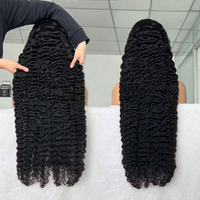 Pelucas de encaje sin pegamento listas para usar, cabello humano virgen vietnamita 100% rizado, pre-arrancadas y pre-cortadas, encaje HD 13x4 13x6
