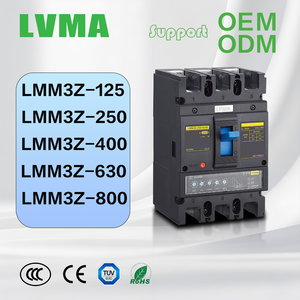25ka koruma cihazı ile özelleştirilmiş MCCB LMM3Z-63A 125A 320320a 400A 630A 3/4 Ploes kalıplı kasa devre kesiciler - Product Image 4