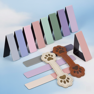 Custom Design Silicone Cute Colourful Cartoon Folding Paper Clip Butterfly Flower Pastel Set Magnetic Bookmark