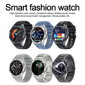 AK83 Fitness Watch 360x360 HD Screen 100+ Sports Modes BT Music Metal Body Steel Strap Health Monitoring Smart Watch <b>for</b> Men - Product Image 6
