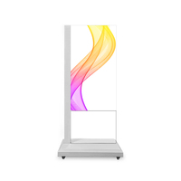 Écran OLED transparent avec alimentation stable et écran tactile fiable pour les applications d'ascenseurs et de magasins de détail