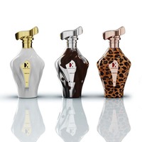Nouveau design 100ml Luxuryr pulvérisateur atomiseur vide bouteille de parfum en verre transparent