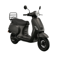 Moped électrique étanche en alliage d'aluminium avec batterie au lithium amovible, moteur sans balais, 1500W, 55KM/H, certifié EEC COC CE