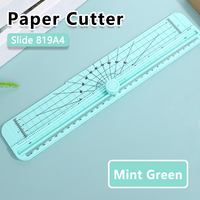 Mini Cortador de Papel Retráctil de Acero Inoxidable y Plástico, Portátil, para Estudiantes y Manualidades, Modelo Yunmei 819, Venta al Por Mayor
