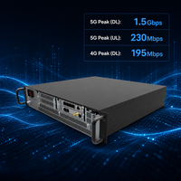 Estación Base 5G GNB BBU Privada de Modo Dual 4G+5G, Distribuida, 16 Núcleos ARM, 1.5Gbps, 230Mbps, Unidad de Banda Base para 200 Usuarios