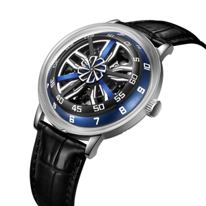 นาฬิกาข้อมืออัตโนมัติ Miyota รุ่น Front Rotor Skeleton สำหรับผู้ชาย ตัวเรือนสแตนเลสสตีล 316L ขอบหน้าปัดแบบล้อแม็กซ์ นาฬิกาจักรกล รับทำโลโก้ตามสั่ง ผู้ผลิต OEM - Product Image 1