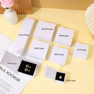 Multi-Size Rectangle Simple Magnetic Jewelry <b>Box</b> with Custom Logo for Bracelet Necklace <b>Ring</b> Earring Packaging - Product Image 4