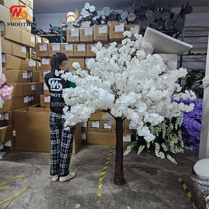 Decoración para Eventos de Boda LEDA, Árbol de Flores Artificiales de Cerezo Sakura con Ramas Blancas Reemplazables de 6 pies - Product Image 2
