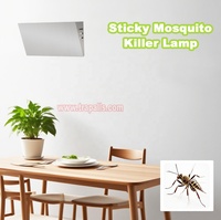 Tueur d'insectes suspendu d'intérieur, lumière UV, colle, tueur de parasites, lampe tue-moustiques collante, électrique, solide, écologique