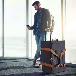 BSCI Factory Long Journeys <b>Large</b> Size Hang Clothes on Duffel <b>Bag</b> <b>Travel</b> Garment <b>Bags</b> Dance <b>Bag</b> <b>with</b> <b>Wheels</b> and Garment Rack - Product Image 6
