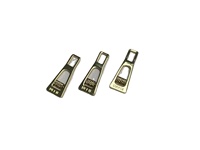 Glissière de fermeture éclair à verrouillage automatique, tirette en métal de haute qualité avec tissu pour vêtements et chaussures, tête de fermeture éclair plaquée pour sacs et étiquettes