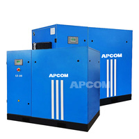 Compresseur d'air à vis haute efficacité 60/75/100/120/150/175HP, moteur à économie d'énergie, compresseur industriel pour l'industrie minière