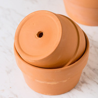 Jardinière en argile émaillée écologique Pots de fleurs en terre cuite rouge pour Cactus pépinière succulente intérieur extérieur maison et jardin Ports