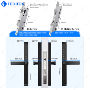 Không thấm nước Keyless khóa an ninh ttlock App double side vân tay hẹp Ổ Khóa cửa kỹ thuật số cho cửa nhôm bằng gỗ - Product Image 2