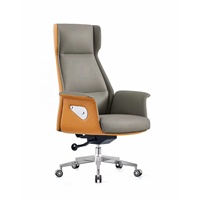 Chaise de patron de bureau blanche de luxe à dossier haut en cuir synthétique chaise inclinable chaise de directeur de bureau Cadeira de couro escritorio