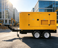 Générateur diesel 75 kVA 80 kVA 120 kVA mobile silencieux avec ATS pour mine de charbon, triphasé 4 fils, alternateur 100 % cuivre