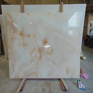 Rebanadas de piedra de ágata blanca Piedra de ónix de azulejo de pared de piedra natural moderna moderna - Product Image 2