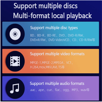 G5300 lecteur DVD True 4K HD Blu-Ray lecteur DVD lecteur de disque dur HD lecteur de CD maison décodage 4K lecteur de disque