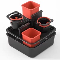Canapé-lit avec accoudoirs, rangement pour télécommande et organisateur pour salons, camping-cars et voitures