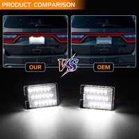 2 pièces - Feux arrière de voiture à LED pour plaque d'immatriculation, clignotants arrière promotionnels pour Dodge Durango 2014-2023