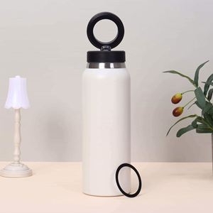 316 Stainless Steel Insulated Water Bottle Pop-Up Lid Portable Thermal Bottle <b>Large</b> Capacity Food Grade Travel <b>Mug</b> - Product Image 2