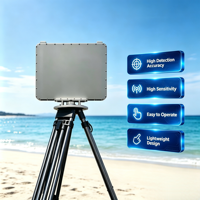 Radar de Detección de Objetivos Terrestres y Costeros IP67 1D AESA, Sistema de Monitoreo Perimetral de 30 km, Radar de Seguimiento con Control Remoto Directo de Fábrica