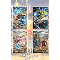 YS Wholesale Nouvelle Arrivée Planches d'art imprimées Vivid Eif Personnages Adorables Boîte Mystère Interactif Jeu de Table pour Six Joueurs