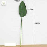 Kunstwaaier Palmboomblad Paradijsvogel Bladeren Tropische Plant Echte Aanraking Blad Bruiloft Huisdecoratie Bloemstuk