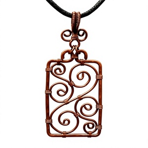 Copper Necklace with Attractive Handmade Texture and Long Lasting Shine for Special Occasions - Product Image 1