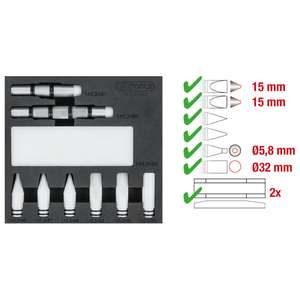 KS TOOLS Kit de cales en téflon pour surface vernie, 10 pcs - Product Image 2
