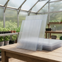 Serre tunnel sèche-linge avec panneaux en polycarbonate de 6 mm (1,22 m x 2,44 m)