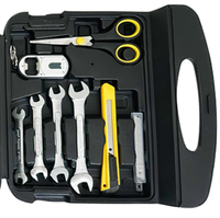 Ensemble d'outils de réparation multifonctionnel pour la maison All Star 189 pièces, comprenant des pinces, un mètre ruban, un marteau, une clé à molette, un tournevis, un étui pratique