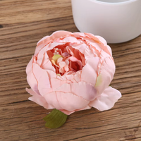 Vente en Gros Fleurs Artificielles en Soie Pivoines 9cm Roses Têtes de Fleurs Blanches Pivoines Fleurs Décoration