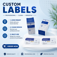 Autocollants en vinyle adhésif holographique avec impression de logo personnalisé pour l'emballage de flacons de médicaments de 3 ml, 5 ml, 10 ml