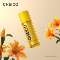 Flacon pompe sans air rond vide pour cosmétiques liquides, flacon de lotion pour soins de la peau avec logo personnalisable