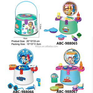 Lucky Toys Wholesale Ensemble de jouets de jeu d'imitation pour enfants, thèmes Cuisine, Desserts, Seau pour animaux de compagnie, Seau de coiffeur, Jouet de maquillage - Product Image 5