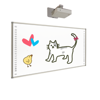 Tableau blanc tactile de projection dernier cri Tableaux interactifs 120 pouces multi touch pour projecteur