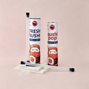 Tube à sushi personnalisé en papier écologique imprimé, emballage alimentaire de qualité supérieure avec tube de sauce pour sushi à faire soi-même - Product Image 5