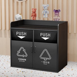 <span class=keywords><strong>Poubelle</strong></span> commerciale escamotable en fer pour restaurant, cybercafé, bar, café, restaurant de hamburgers, salon de thé - Multifonctionnelle - Product Image 1