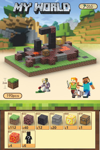 Build Mine Magnet Craft World 套装磁性积木 STEM 感官户外玩具 适合 14 岁男孩女孩创意游戏 190 件 - Product Image 2