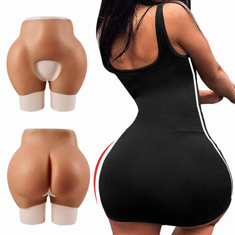 Butt in Silicone artificiale con apertura sul cavallo hip Lifter false glutei fianchi in silicone e butt lifter bum lift shaper Silicone bum