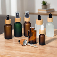 Botol Minyak Esensial/Serum Ideal untuk Aromaterapi Perawatan Kulit DIY Pencampuran Kreatif Penyimpanan Wadah Serum Premium Botol Serum