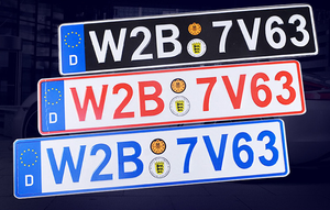 <span class=keywords><strong>Plaque</strong></span> d'immatriculation de voiture <span class=keywords><strong>Belgique</strong></span> réfléchissante européenne en aluminium <span class=keywords><strong>personnalisée</strong></span> à la mode en gros - Product Image 2