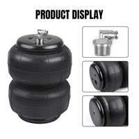 Ressorts pneumatiques de suspension, airbags 2E2500 2500Ib, air simple port 1/2\"npt 113mm avec raccord 6mm