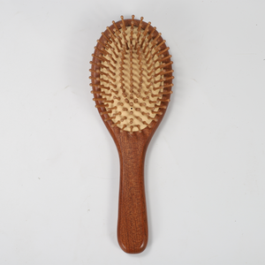 Brosses <span class=keywords><strong>à</strong></span> poils naturels <span class=keywords><strong>en</strong></span> <span class=keywords><strong>bois</strong></span> d'ébène avec coussin d'air et poils de sanglier, épingles étanches, double face, pour toilettage des animaux, vente <span class=keywords><strong>en</strong></span> gros - Product Image 3