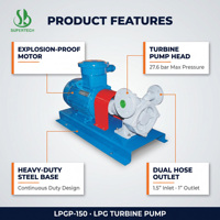 Turbopompe GPL de qualité industrielle fonctionnant à -32°C ℃ ~107 ℃ . La technologie de turbines à haute efficacité est utilisée pour le remplissage et la production de gaz liquéfié.
