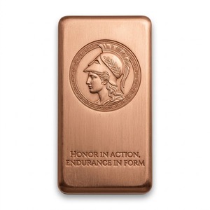 Barre commémorative en cuivre massif de 1 kg, estampillée en relief 3D personnalisée, pour les cadeaux d'anniversaire d'organisation ou d'événement - Product Image 3