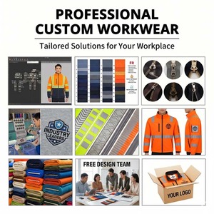Conjunto de Uniforme Mecánico Profesional de Alta Resistencia, Overol con Tirantes y Pechera en Contraste con Múltiples Bolsillos y Chaqueta de Trabajo a Juego para Taller - Product Image 6