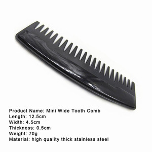 Vente chaude <span class=keywords><strong>Promotion</strong></span> Cadeaux Souvenirs Mini Métal Large Dent Peigne À Barbe Cheveux Peignes - Product Image 4
