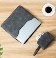 Housse multifonction 3 en 1 pour ordinateur portable Housse en cuir PU Housse pour ordinateur portable Sac pour Macbook Air
